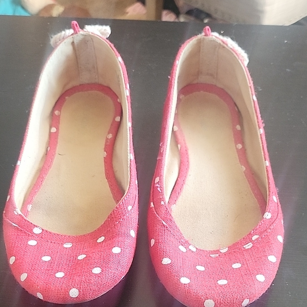Polka Dot Shoes - Red